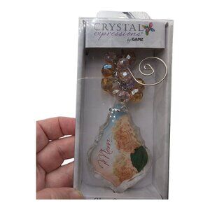 Crystal Expressions By Ganz Glass Ornament "Mom" Personal Suncatcher Mother Gift